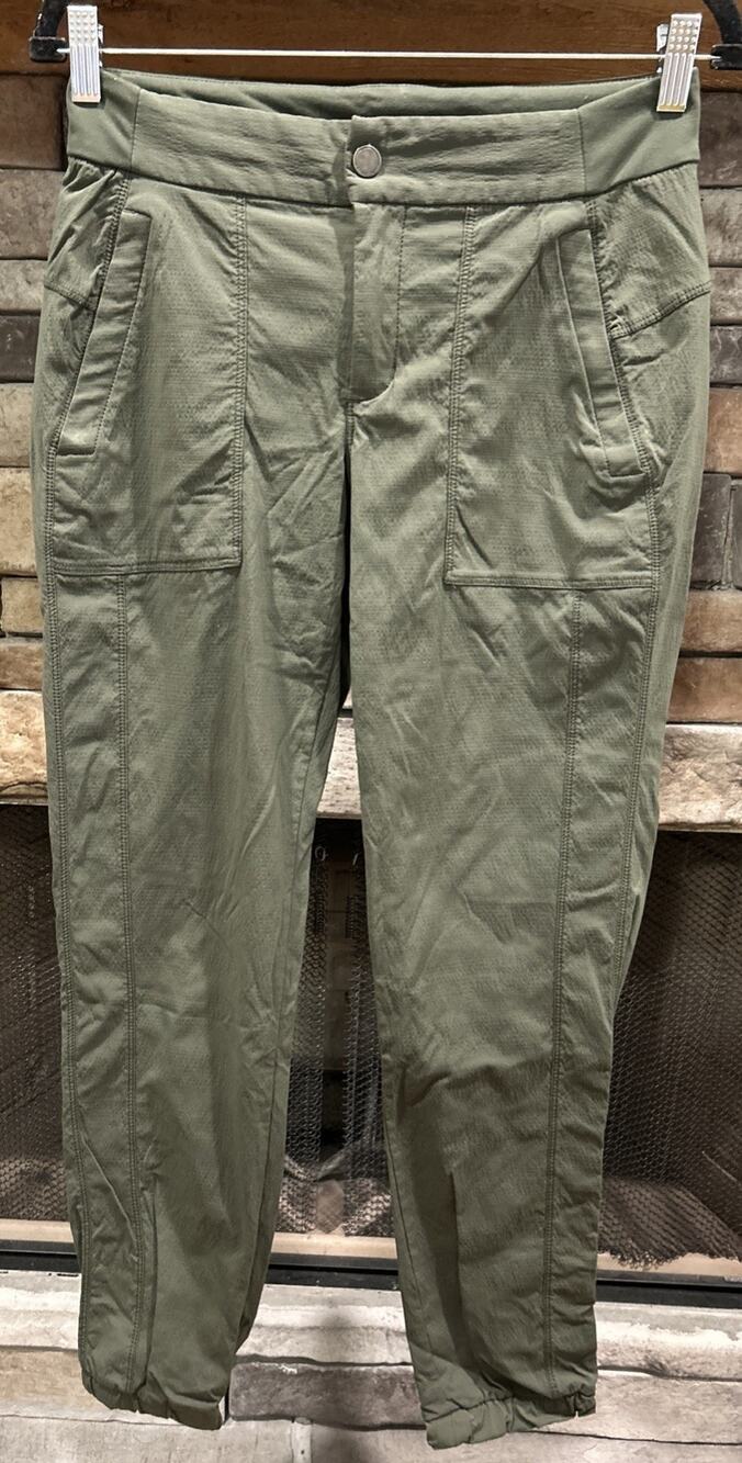 Women’s ATHLETA Green Trekkie Jogger Pants Size 4 *B7